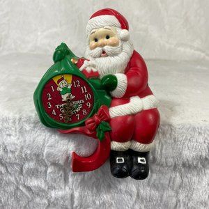 Vintage Santa stocking holder 12 days before Christmas Hard Plastic 1991